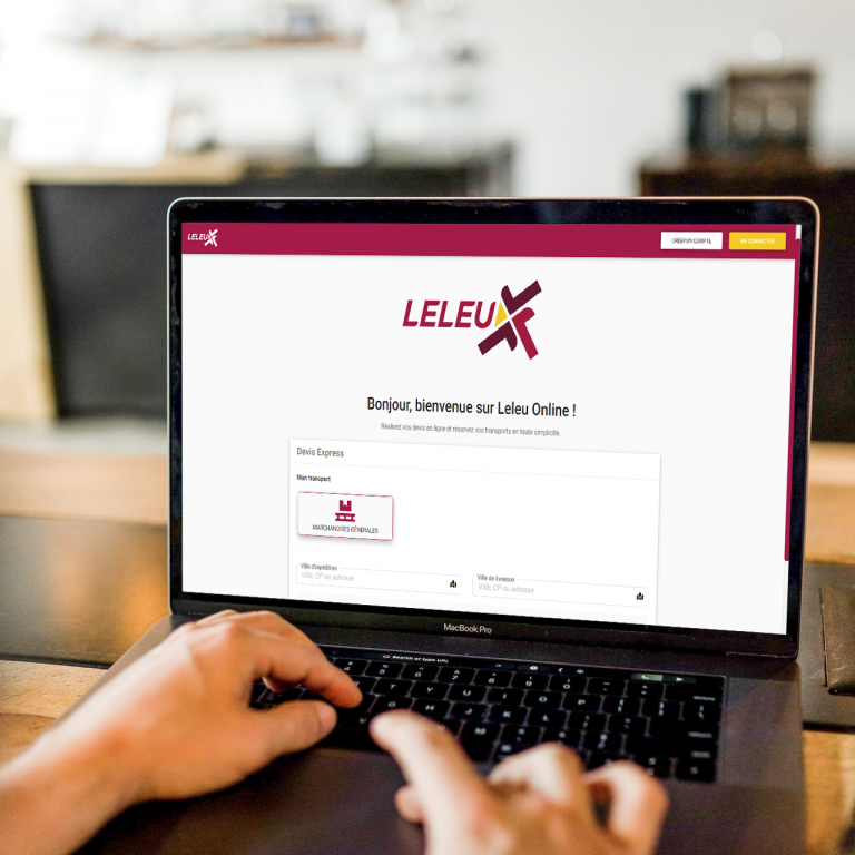 Ordinateur avec Leleu Online